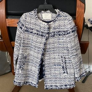 Stunning Zara girls, NWT, tweed asymptomatic jacket, sz 5/6